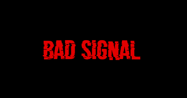Bad Signal font thumbnail